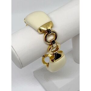 J. Crew Gold & Cream Links Bracelet